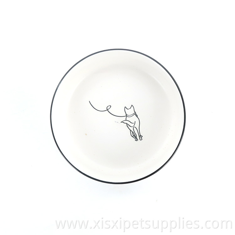 Support Samples Wholesale Custom White Ceramic Pet Bowl